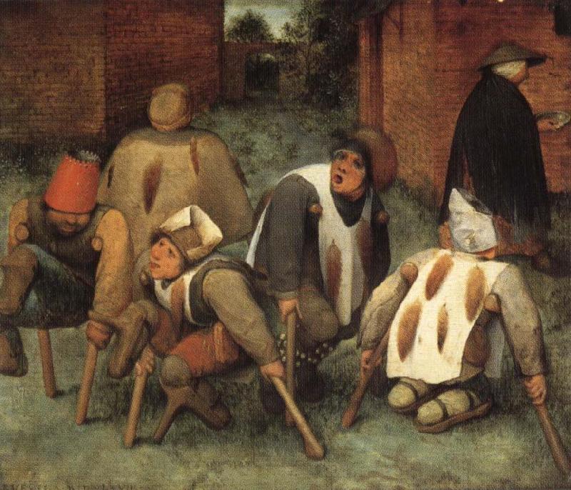 BRUEGEL, Pieter the Elder The Beggars oil painting image
